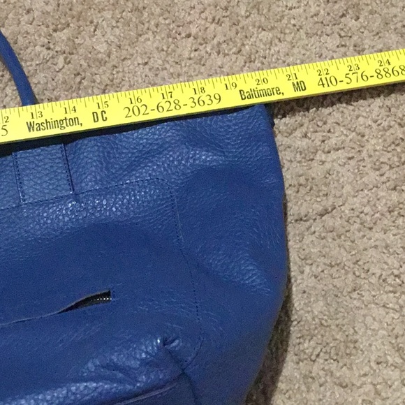 Nicoli Navy Pebble Leather Bag - See description - Picture 9 of 11